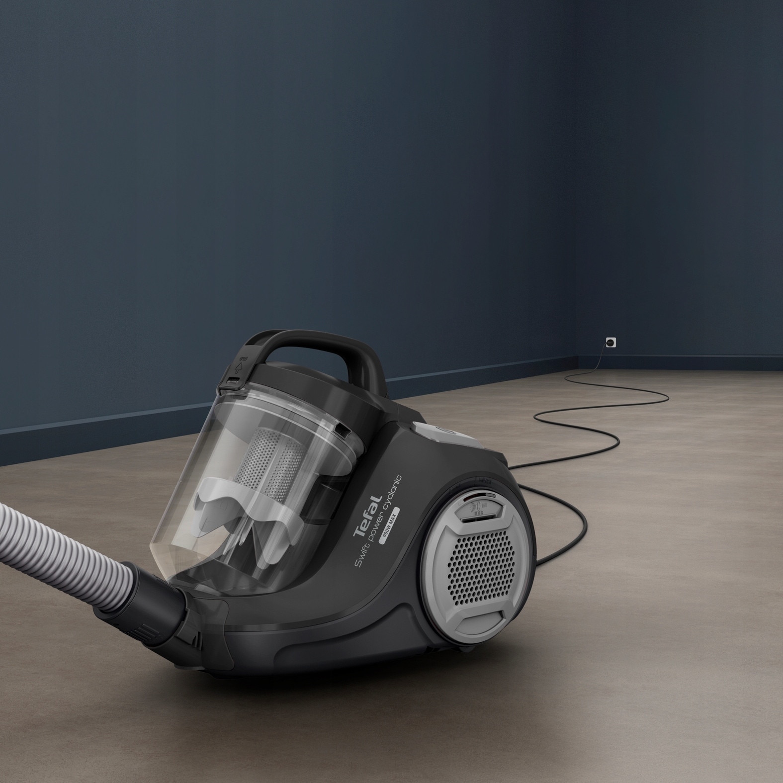 Aspirator fara sac Tefal Swift Power Cyclonic, 900W, 1,5l, filtr EPA, 77dB, compact