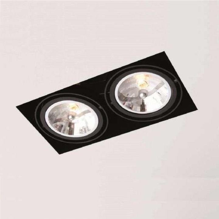 KOMORO 3309 mennyezeti lámpa, szabályozható, fekete, 30,2x15,7cm, szett