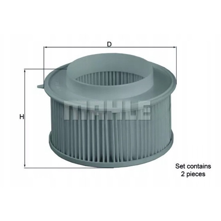 Филтър купе MAHLE LA15/S, 89x89x85мм, за Porsche 911 (993)