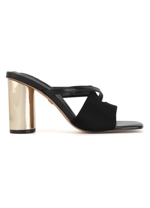 Papuci dama, Nine West, clasic, negru, textil, 40 EU