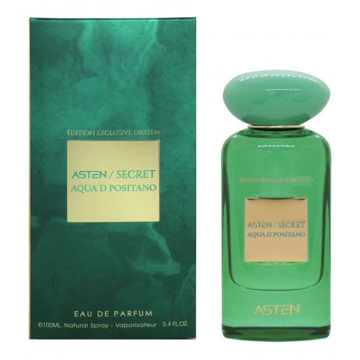 Secret Aqua D Positano unisex parfüm, EDP, 100 ml, ASTEN®