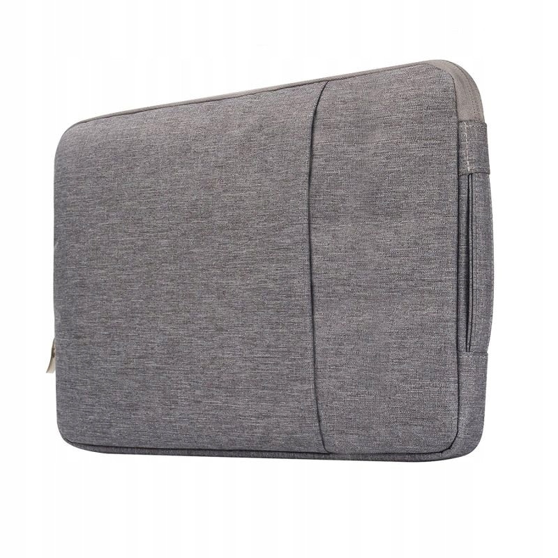Husa denim protectie premium pentru laptop, gri, 13.6 inch