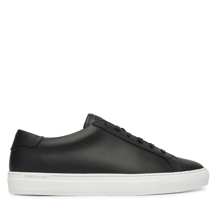 Tenisi barbati, Polo Ralph Lauren, Piele naturala, Negru/Alb