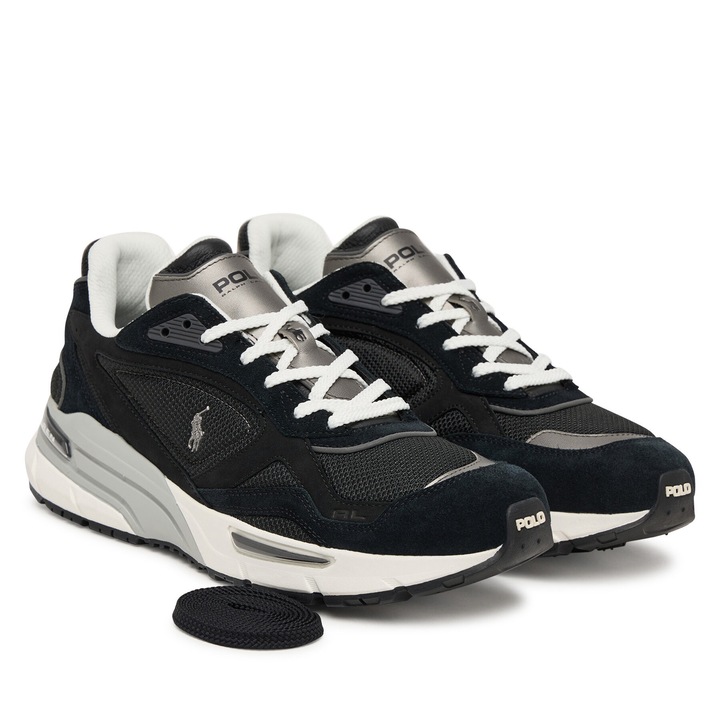 Tornacipő, Polo Ralph Lauren, Valódi bőr, Fekete Férfiaknak