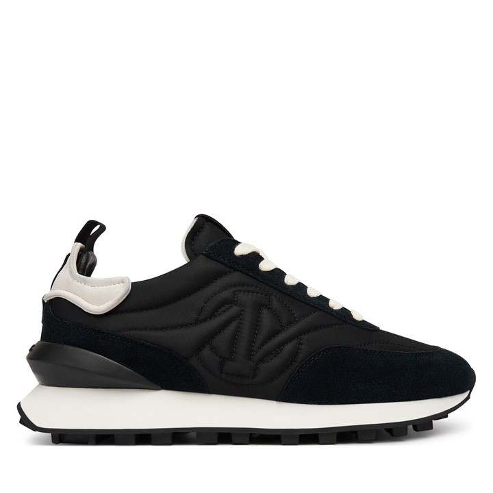 Férfi tornacipő, Iceberg, textil anyag, fekete/fehér