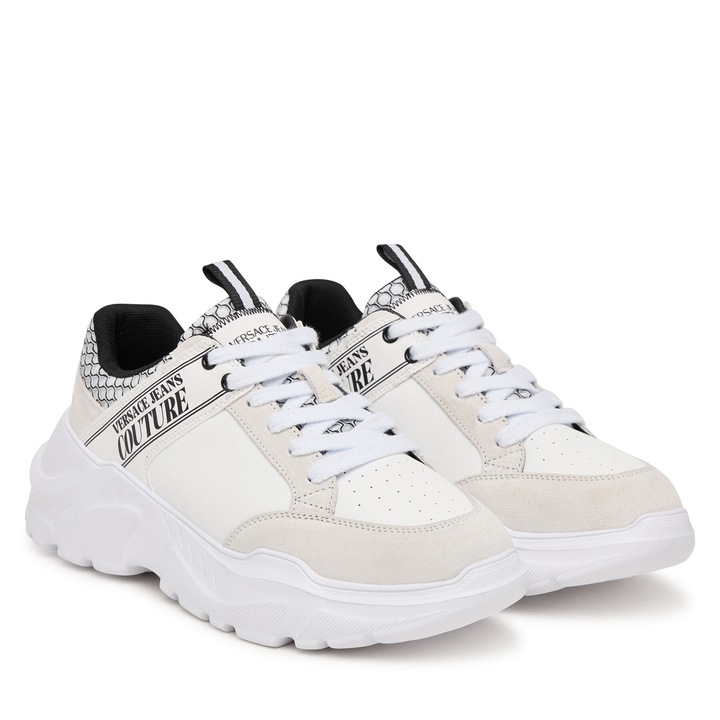 Ferfi tornacipo, Versace Jeans Couture, szovet, feher