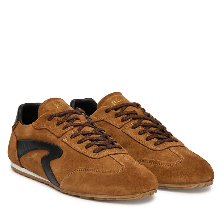 Férfi tornacipő, Replay, természetes bőr, barna