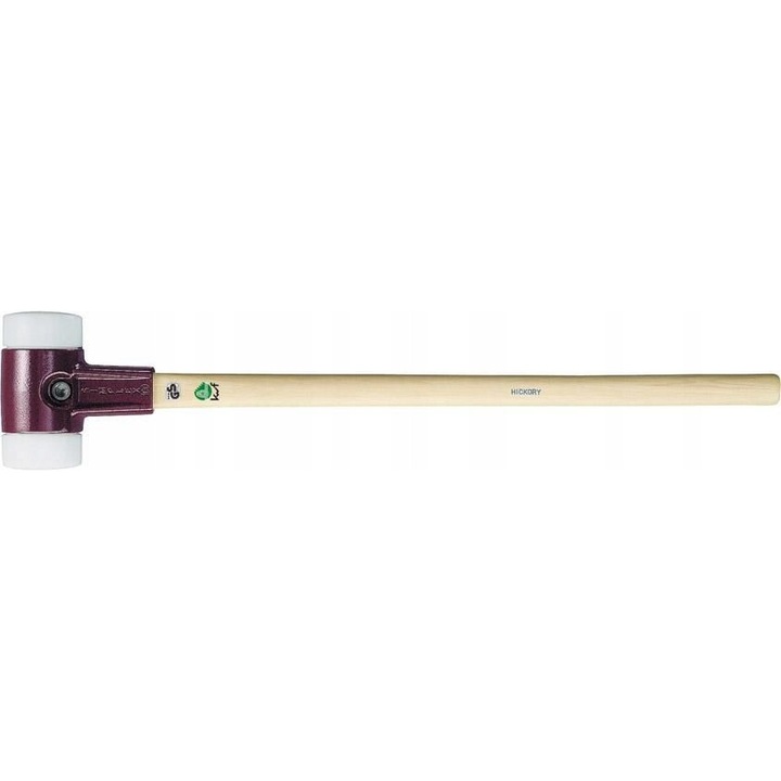 Ciocan cu cap moale SIMPLEX 125mm, Halder, corp din otel, maner din lemn hickory, lungime 1040mm