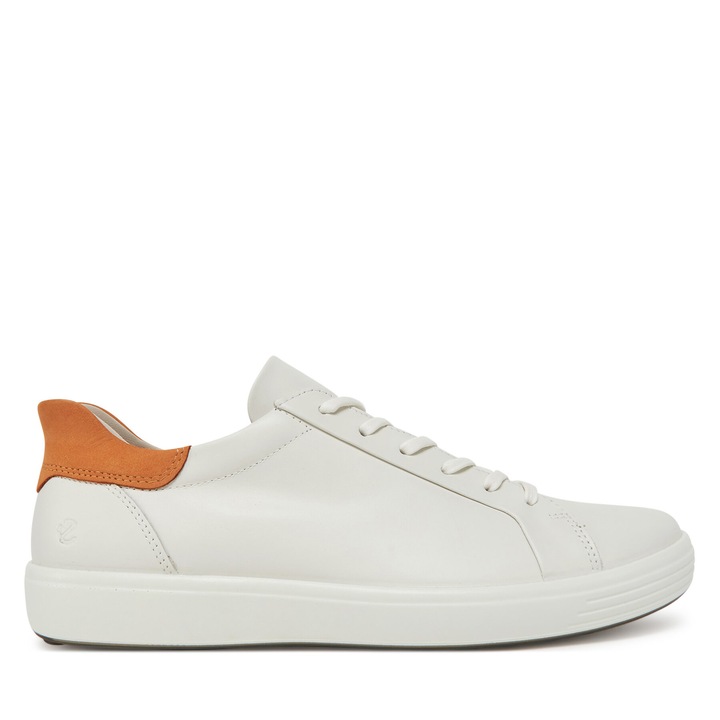 Férfi sportcipő, Ecco, valódi bőr, fehér, EU