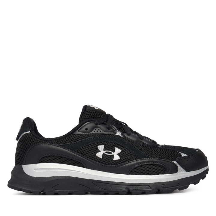 Pantofi sport barbati, Under Armour, piele intoarsa, negru