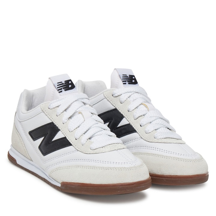 Tenisi dama, New Balance, piele naturala, alb, confortabil, 40.5 EU