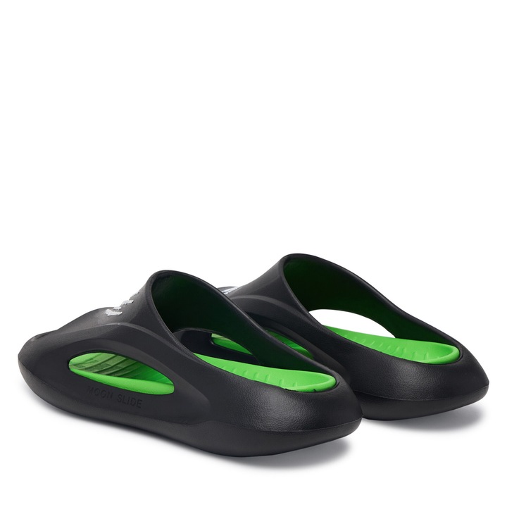 Slapi barbati, Plein Sport, plastic, negru