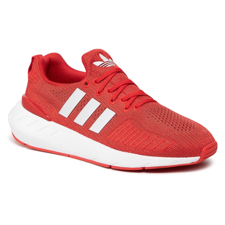 Pantofi sport barbati, Adidas, material textil, rosu, ecologici