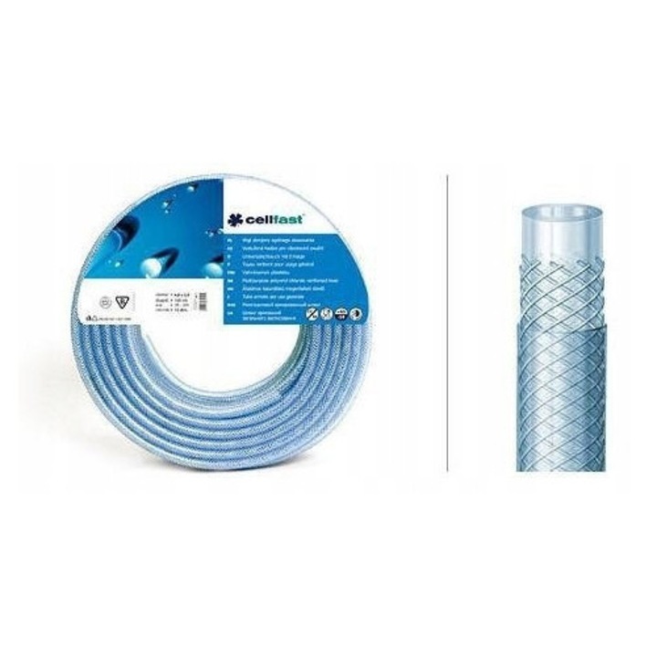 Градински маркуч 12,5х3мм, 50м, устойчив, за хранителни вещества, многоцветен