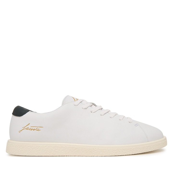 Мъжки кецове 51SMA0095, Lacoste, Естествена кожа, Бял