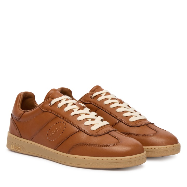 Férfi tornacipő, Liu Jo, természetes bőr, barna