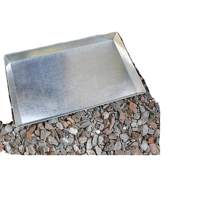 Tava pentru cenusa, 24 Gauge Otel Galvanizat, 56x10cm, Usor de curatat, Rezistent la rugina