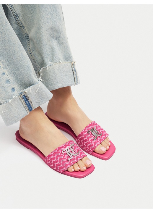 Papuci pentru femei, Juicy Couture, tesatura, roz, 41 EU