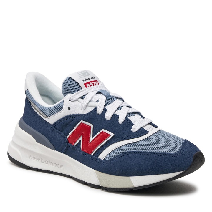 Tenisi barbati, New Balance, material textil, albastru