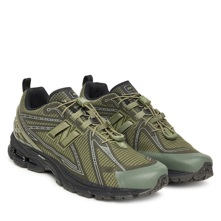 Pantofi sport barbati, New Balance, sintetic/textil, verde