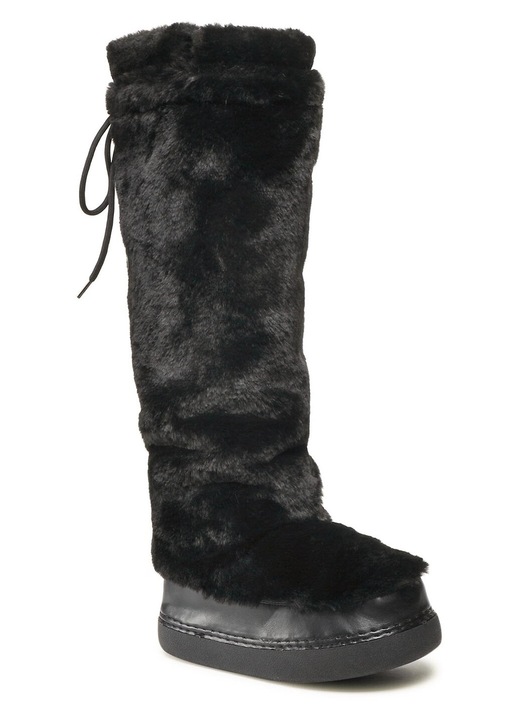 Cizme dama, Jenny Fairy, negru, material plastic, 40-41 EU