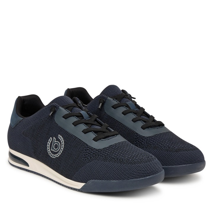 Férfi tornacipő, Bugatti, műbőr, kék, szintetikus anyag