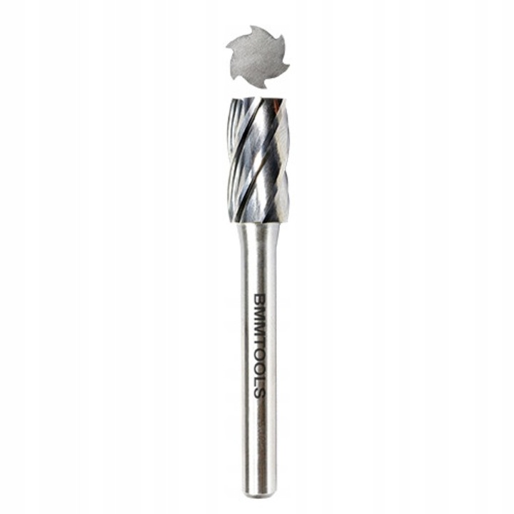 Freza pentru Aluminiu BMMtools - 10x20x65x6mm, Carbura Sinterizata
