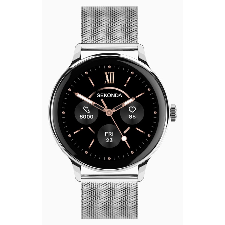 Ceas smartwatch Sekonda Flex Plus, unisex, metal, 1.43 inch