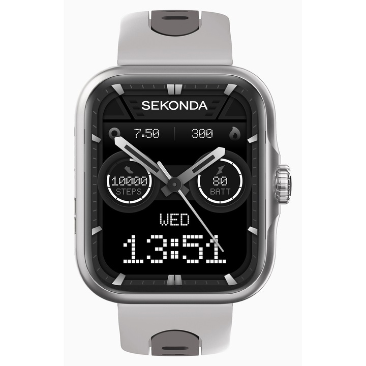 Ceas inteligent Sekonda Motion Pro S-30241, silicon, 1.7 inch, pentru barbati