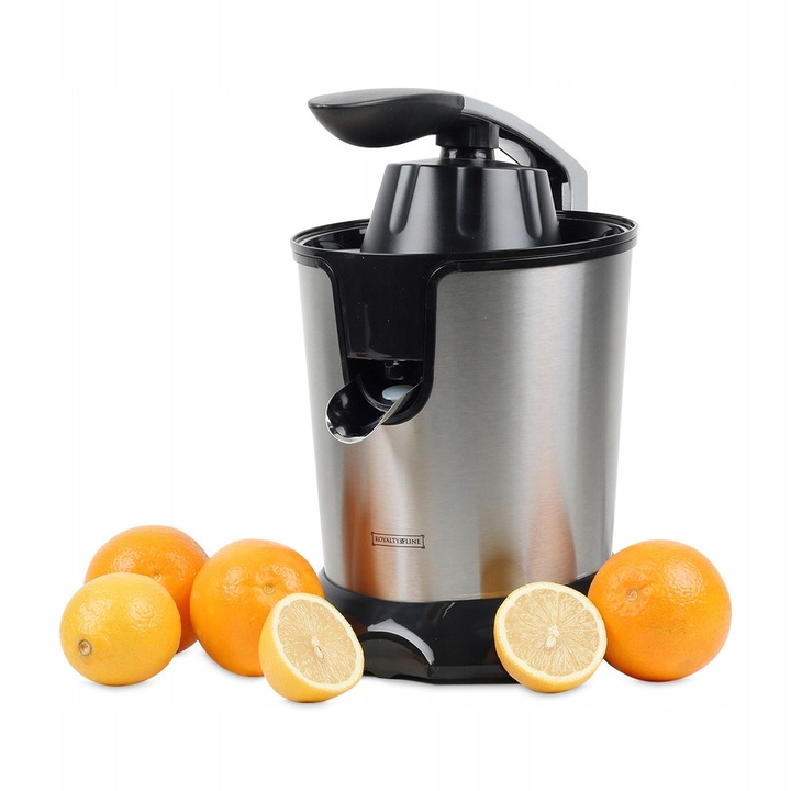 Storcator de citrice Royalty Line 85W, negru, cu functie anti-picurare, filtru detasabil