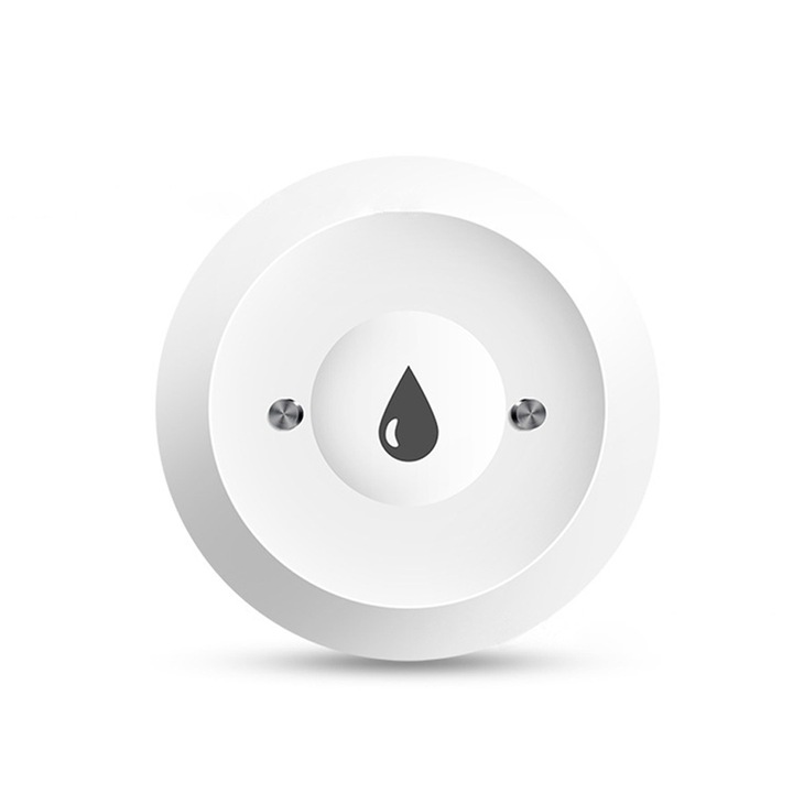 Detector de inundatii, IP66, detectare in timp real, autonomie extinsa, ORBER, alerte la distanta, potrivit pentru locuinte, hoteluri, magazine, birouri si apartamente, ABS, 50 x 50 x 18 mm, alb