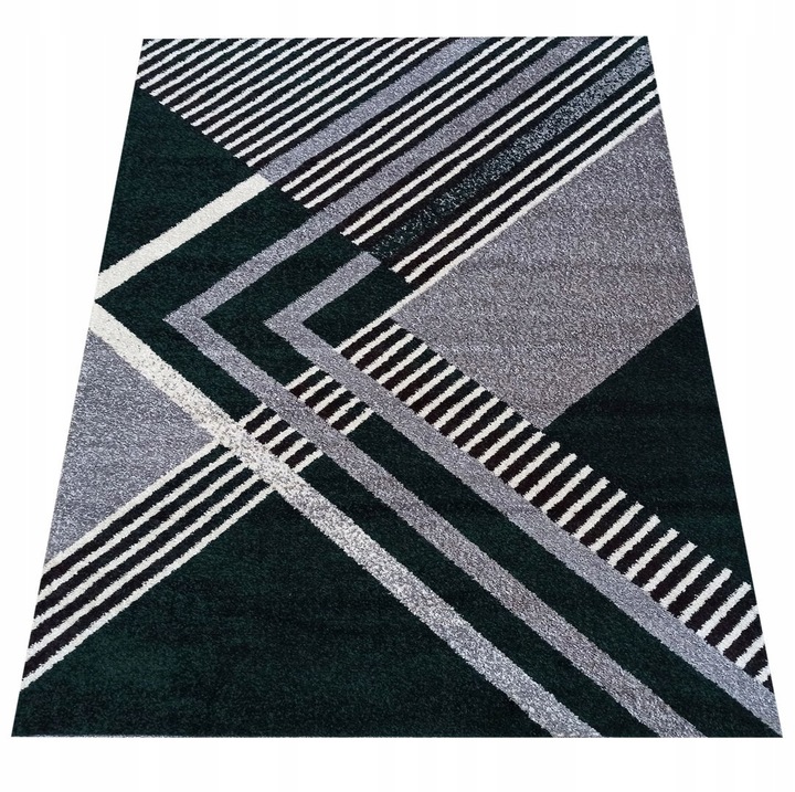 Covor OTTO 03, gri-verde, 80x150 cm, stil modern