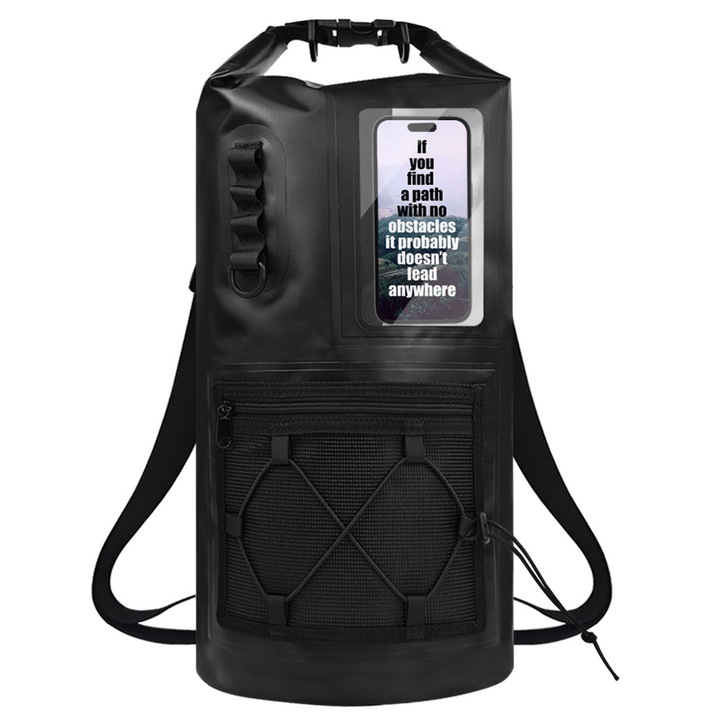 Rucsac 2-in-1 impermeabil, 30L, negru