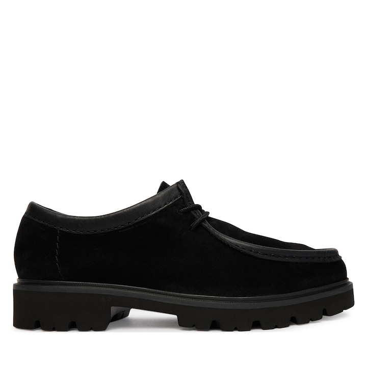 Férfi cipő, Clarks, természetes bőr anyag, fekete