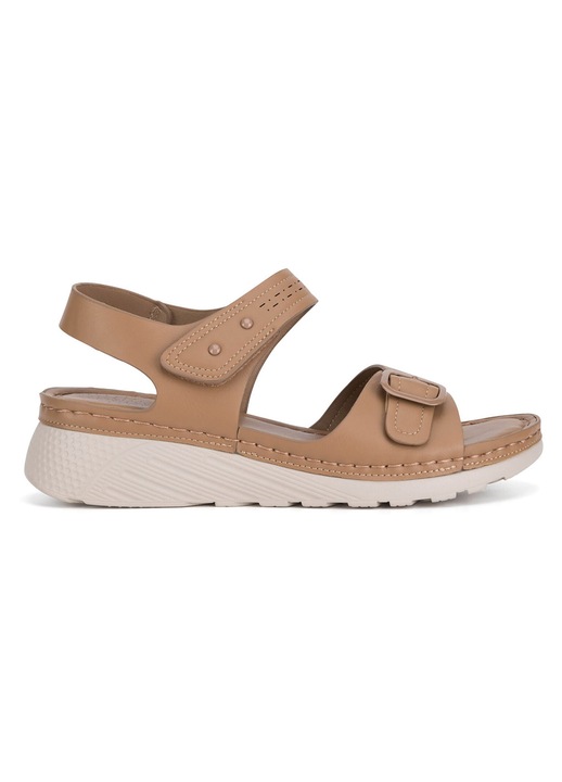 Sandale dama, Clara Barson, casual, velcro, maro, sintetic, 42 EU