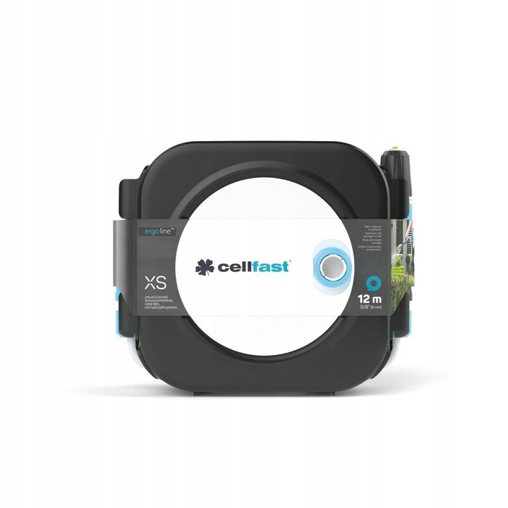 CELLFAST Kerti tömlő dobbal XS 12m 3/8'' PREMIUM LINE/ERGO