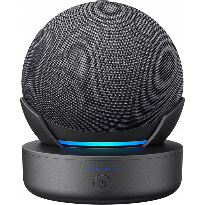 Baza de incarcare pentru Echo Dot 4th si 5th Gen, 10000 mAh, design minimalist