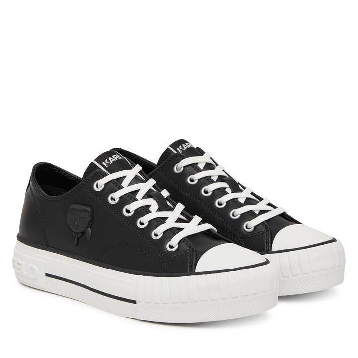 Tenisi dama, Karl Lagerfeld, piele naturala, negru, 41 EU