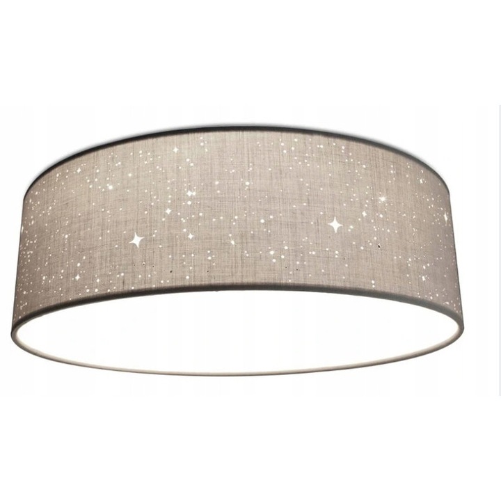 Плафон Navaris 22W, 2100 лумена, светлосив, 12x40x40см