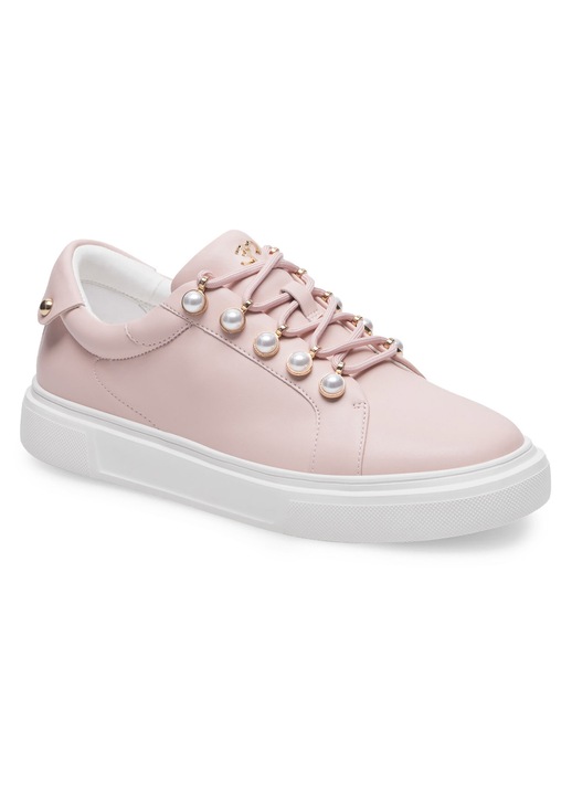 Női tornacipő, Eva Minge, természetes bőr, rózsaszín, 41 EU