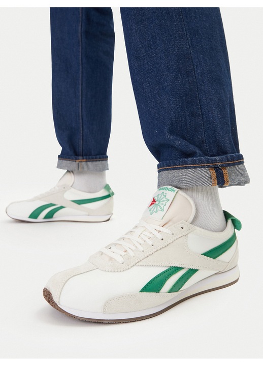 Női tornacipő, Reebok, textil, fehér, sportos