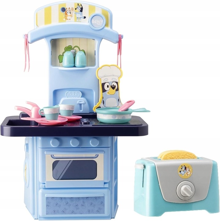 Set bucatarie copii Bluey Mini, 17 piese, 43x21x73cm, multicolor