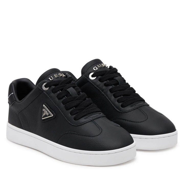 Női tornacipő, Guess, természetes bőr, fekete, szintetikus belső, 41 EU