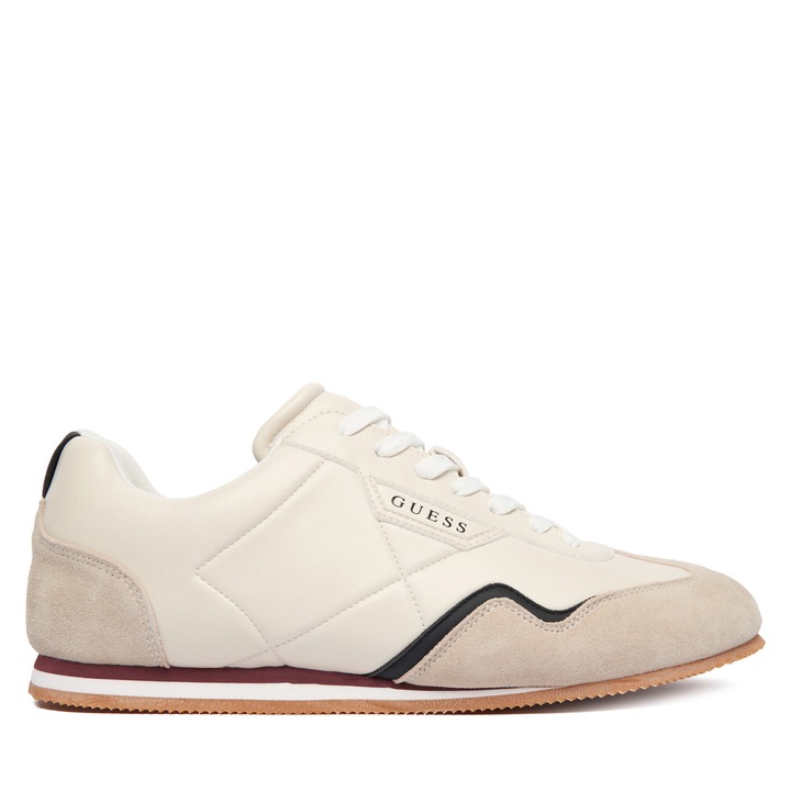 Férfi tornacipő, Guess, valódi bőr, bézs színű