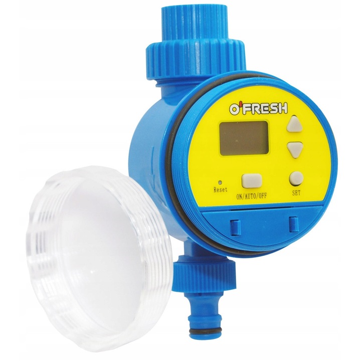 Öntözőprogramozó időzítővel, 3 üzemmód, 0-40°C, 5mp-96óra
