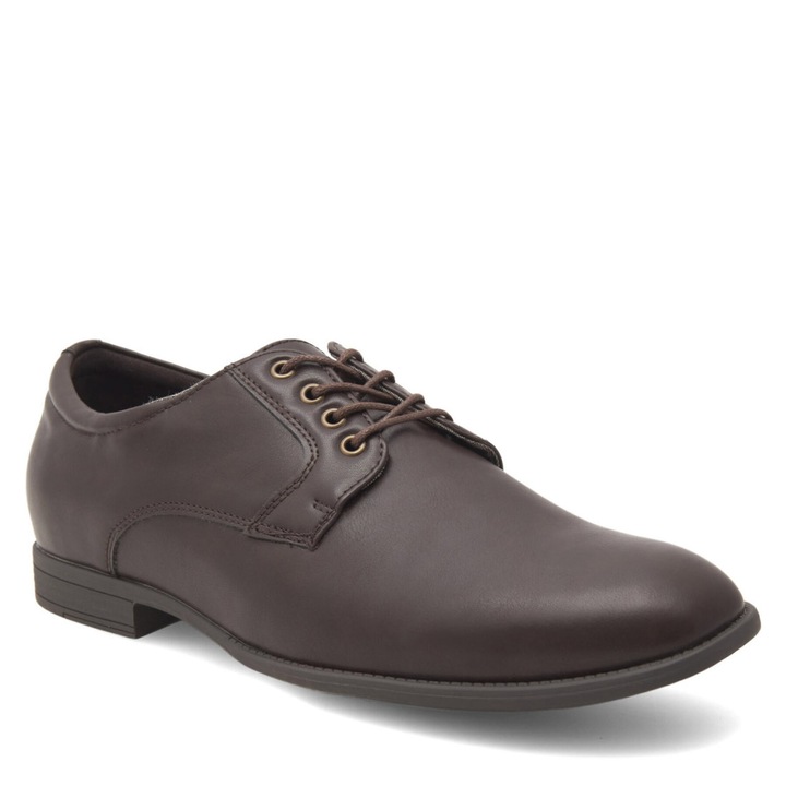 Pantofi barbat, Lanetti, piele ecologica, maro, design modern, potrivire optima, 41 EU