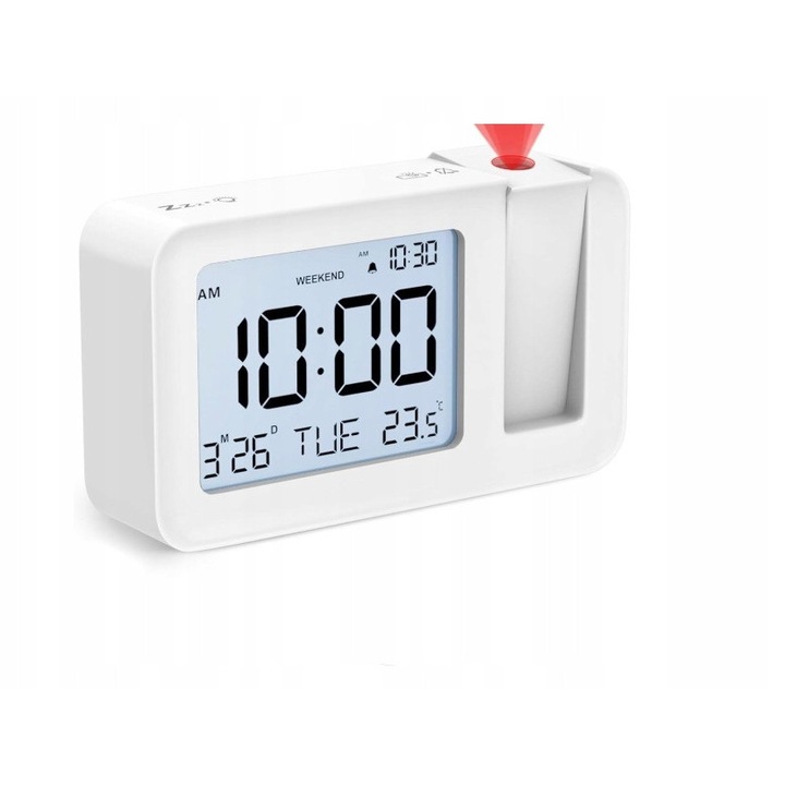 Chereeki dekoratív óra, fehér, 14,5cm