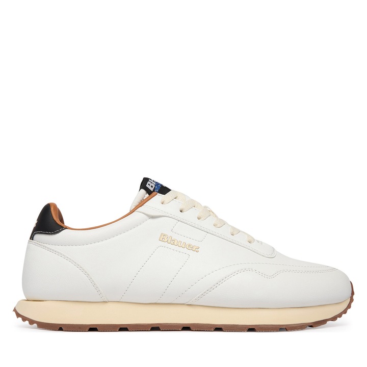 Férfi tornacipő, Blauer, műbőr, fehér