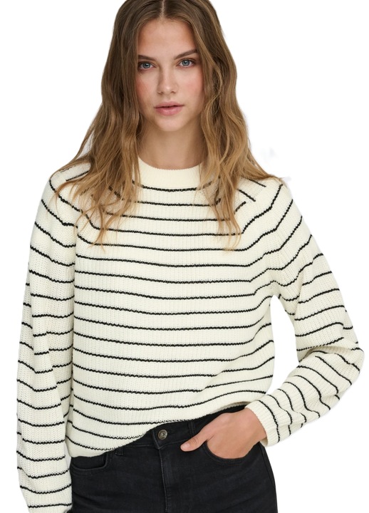 Pulover dama 15285227, Only, Alb