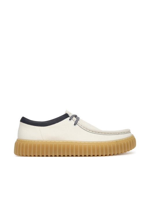 Pantofi barbati, Clarks, piele naturala, alb